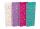 Oxford GO Floral Shoppingplaner 7,4x21 cm, kopfgeleimt und geheftet, liniert, 80 Blatt, Optik Paper, mit Mikroperforation, EU Ecolabel, 4 Designs sortiert