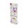 Oxford GO Floral Shoppingplaner 7,4x21 cm, kopfgeleimt und geheftet, liniert, 80 Blatt, Optik Paper, mit Mikroperforation, EU Ecolabel, 4 Designs sortiert