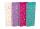 Shoppingplaner 7,4x21 cm, liniert, 80 Blatt, 4 Designs sortiert