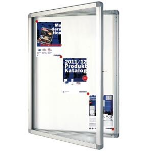 FRANKEN Schaukasten ECO Outdoor - 9x A4, 75 x 101,1 x 4,5 cm, weiß, magnethaftend