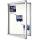 FRANKEN Schaukasten ECO Outdoor - 9x A4, 75 x 101,1 x 4,5 cm, weiß, magnethaftend