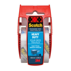 Scotch Verpackungsklebeband im Handabroller, 20m x 50mm, transparent