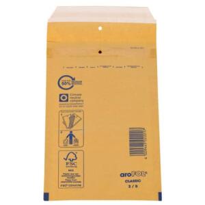 aroFOL Luftpolstertaschen Nr. 2 - 120x215 mm, braun, 200 Stück
