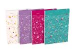 GO Floral Notizblock A6, lin 7 mm, Softcover 50 Bl 4 Designs sortiert