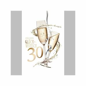 SKOR Glückwunschkarten Geburtstag " Zahl - 30 " sortiert 1St