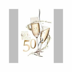SKOR Glückwunschkarten Geburtstag " Zahl - 50 " sortiert 1St