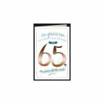 SKOR Glückwunschkarten Geburtstag " Zahl - 65 " sortiert 1St