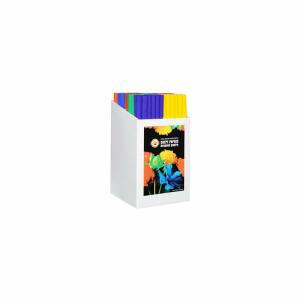 KOH Krepp-Papier Pappaufsteller m 180 Rollen10 versch Farben