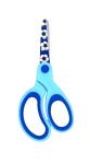 TSI Bastelschere 13 cm Fußball blau für Rechtsshänder