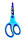 TSI Bastelschere 13 cm Fußball blau für Rechtsshänder