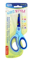 TSI Bastelschere 13 cm Punkte blau für Rechtsshänder