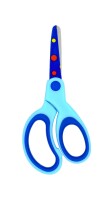 TSI Bastelschere 13 cm Punkte blau für Rechtsshänder