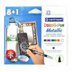 Centro Decor Pen Deko Marker " Metallic 8 + 1 " 1,2 mm 9er