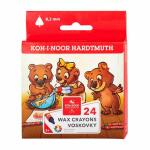 KOH Wachsmalstifte TRIO WAX 8,2 mm x 90 mm 24er Pack