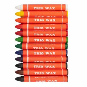 KOH Wachsmalstifte TRIO WAX 10 mm x 90 mm 12er Pack