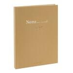 Goldbuch Notizbuch Notiz an mich Beige