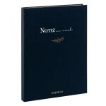 Goldbuch Notizbuch Notiz an mich dunkelblau