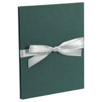 Goldbuch Leporello Hanf-Papeterie Midnight Green