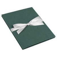 Goldbuch Leporello Hanf-Papeterie Midnight Green