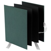 Goldbuch Leporello Hanf-Papeterie Midnight Green