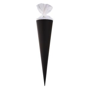 Goldbuch Bastelschultüte 70cm mit farbigem Filzverschluss schwarz