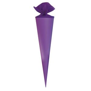 Goldbuch Bastelschultüte 70cm mit farbigem Filzverschluss flieder