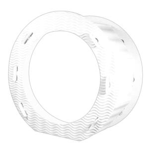 RUNDE LATERNEN 3D-WELLP.21CM,10ST.WEISS