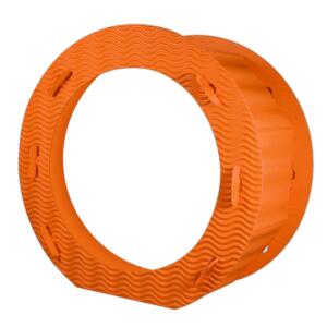 RUNDE LATERNEN 3D-WELLP.21CM,10ST.ORANGE