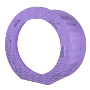 RUNDE LATERNEN 3D-WELLP.21CM,10ST.FLIEDER