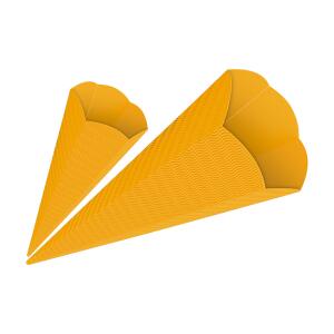 3D-SCHULTÜTEN,68CM HOCH,5ST.GELB