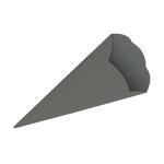 3D-SCHULTÜTEN,68CM HOCH,5ST.DUNKELGRAU