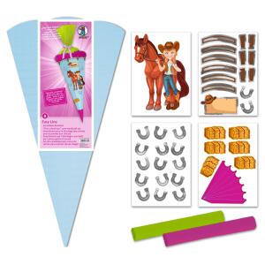 SCHULTÜTEN-BASTELSET EASY LINE "PFERD & REITERIN"