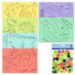 POMPON ART "DINOS"