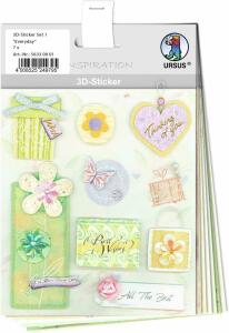 3D-STICKER-SET 1 "EVERYDAY",7STK