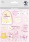 3D-STICKER-SET 7 "BABY GIRL",7STK