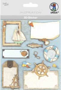 3D-STICKER-SET 9 "HOBBY",7STK