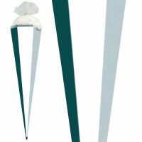 Roth XXL-Basteltüte, weiß, 100cm, eckig, Rot(h)-Spitze, Tüllverschluss
