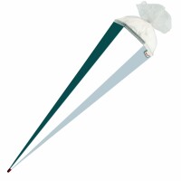 Roth XXL-Basteltüte, weiß, 100cm, eckig, Rot(h)-Spitze, Tüllverschluss