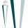 Roth XXL-Basteltüte, weiß, 100cm, eckig, Rot(h)-Spitze, Tüllverschluss