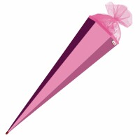 Roth XXL-Basteltüte, rosa, 100cm, eckig, Rot(h)-Spitze, Tüllverschluss