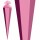 Roth XXL-Basteltüte, rosa, 100cm, eckig, Rot(h)-Spitze, Tüllverschluss