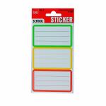 Roth  Buchetiketten Multicolor, ca. 7,5x4,5 cm, 5x3...