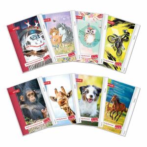 Roth Roth-Hausaufgabenheft - Kids und Tiere für clevere Faule, A5, 1 Woche 2 Seiten, 24er Display