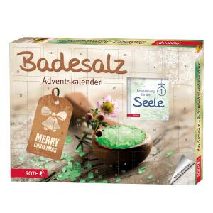 Roth Badesalz-Adventskalender mit 24 x Badesalz und einem Buch