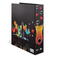 Herma Motiv-Ordner Karton A4, 7 cm Rückenbreite Cocktails