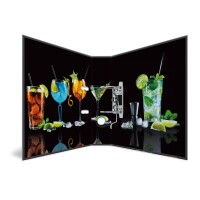 Herma Motiv-Ordner Karton A4, 7 cm Rückenbreite Cocktails