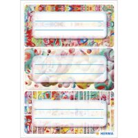 Herma Schuletiketten 76 x 35 mm Malerei 3 Bl 9 Etik.