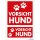 Herma Hinweisetiketten weterfest 2 Größen Vorsicht Hund 1 Bl 2 Etik.