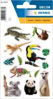Herma Sticker DECOR Tiere Exotische Tiere 3 Bl