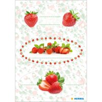 Herma Etiketten für den Haushalt 76 x 35 mm Erdbeere...